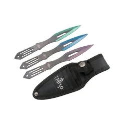 3 Couteaux De Lancer Third 7cm Inox + étui