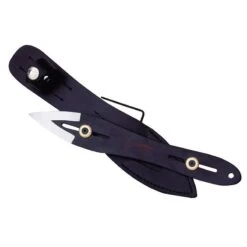 Couteau à Lancer Cudeman Réglable Noir 25,5cm Avec étui Cuir