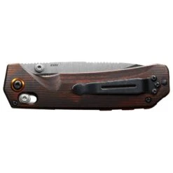 Couteau Benchmade Grizzly Creek Stabilized Wood Orange -Opinel Magasin couteau benchmade grizzly creek stabilized wood orange 3