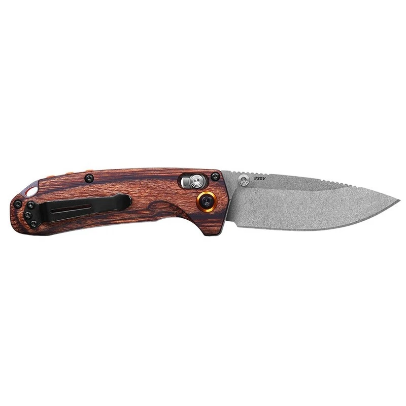 Couteau Benchmade North Fork Bois Stabilisé Drop Point 3 Couteau Benchmade North Fork Bois Stabilisé Drop Point – Image 3