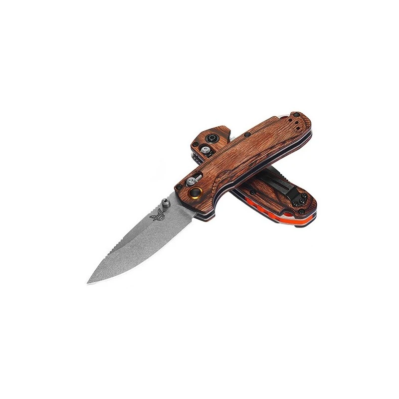 Couteau Benchmade North Fork Bois Stabilisé Drop Point 5 Couteau Benchmade North Fork Bois Stabilisé Drop Point – Image 5