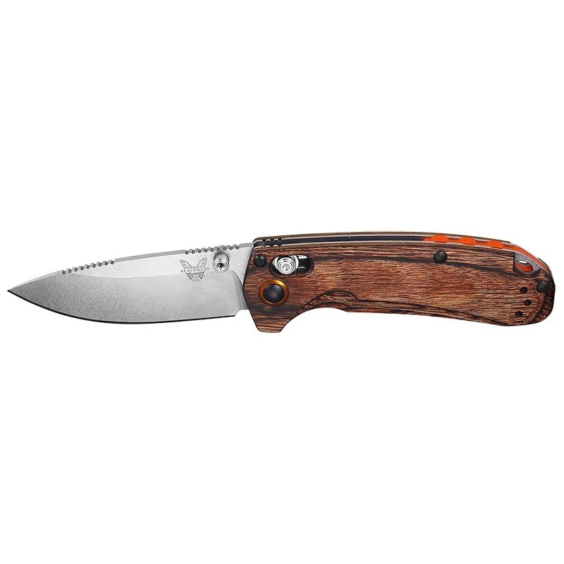 Couteau Benchmade North Fork Bois Stabilisé Drop Point 6 Couteau Benchmade North Fork Bois Stabilisé Drop Point – Image 6