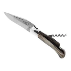 Couteau Laguiole G.David 2 Pièces Façon Corne Noire Mitre Inox 12cm
