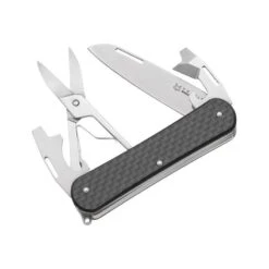 Couteau Multifonctions Fox Vulpis VP130 4 Pièces Fibre De Carbone - Ciseaux