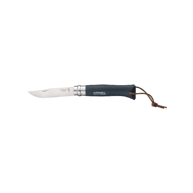 Couteau Opinel N° 8 VRI Ardoise Avec Lacet 1 Couteau Opinel N° 8 VRI Ardoise Avec Lacet
