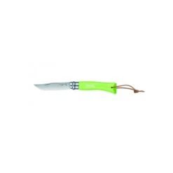 Couteau Opinel N° 7 Lien Cuir - Vert Pomme