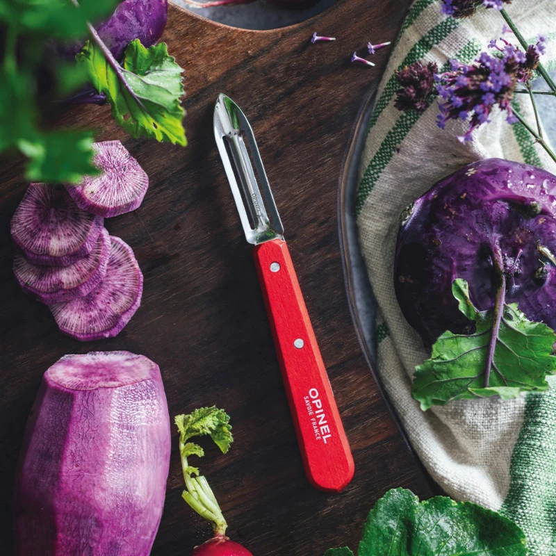 Éplucheur Opinel N°115 Rouge Paysage 2 Éplucheur Opinel N°115 Rouge Paysage – Image 2