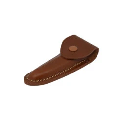 Étui Cuir Moulé Doublé Marron Foncé Pielcu -Opinel Magasin etui cuir moule double marron fonce pielcu 2