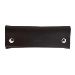 Étui Veston Cuir Noir Pour Couteaux 12/13cm