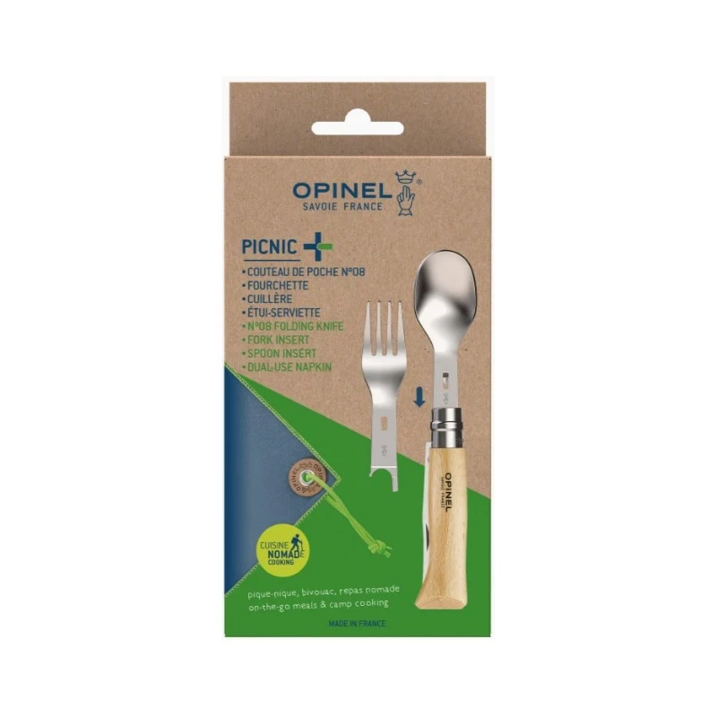 Set Complet Opinel Picnic + Avec Couteau N° 08 1 Set Complet Opinel Picnic + Avec Couteau N° 08