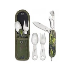 Set Couverts Camping Multicam Vert Albainox 33044
