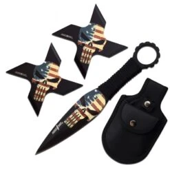 Set Perfect Point PP-127-3A - 2 étoiles Et 1 Couteau De Lancer